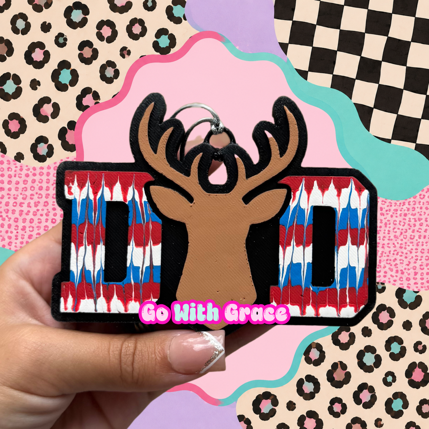 Buck - "DAD" Car Freshie | Scent: Mahogany