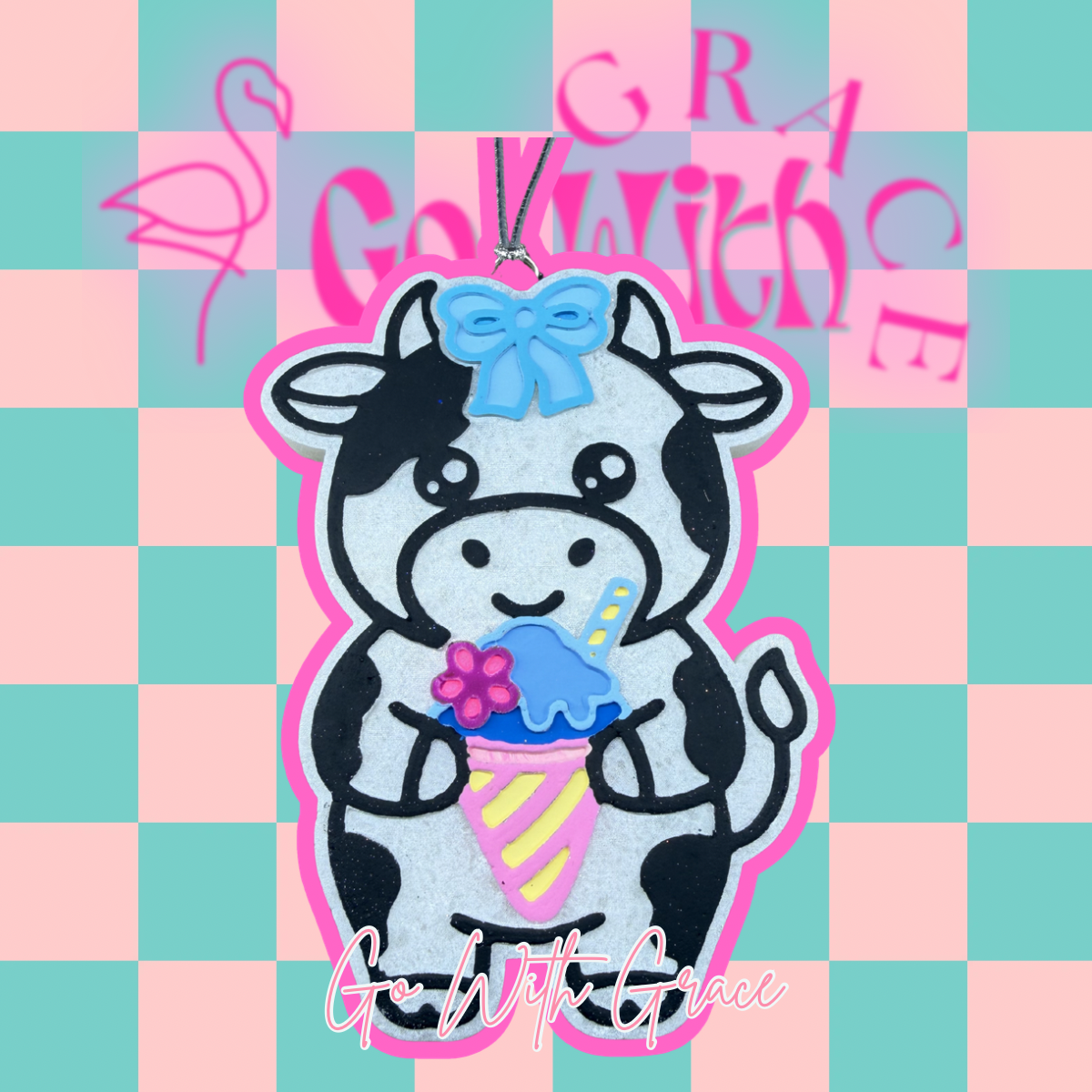 Snow Cone Cow Freshie