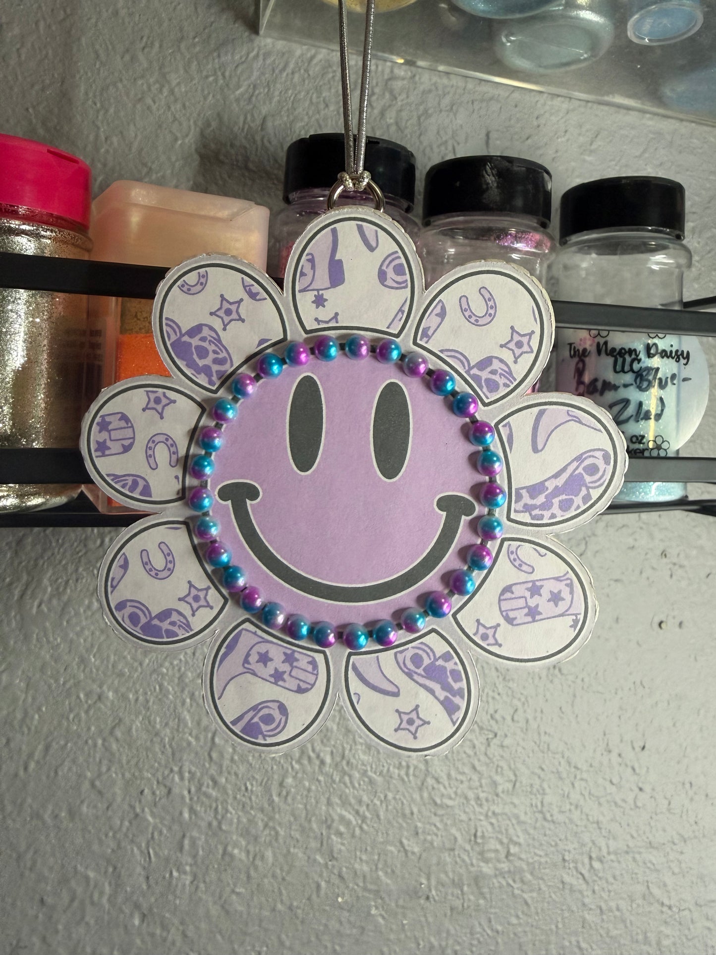 Smiley Face Flower Freshie | Scent: Cherry Watermelon Pop