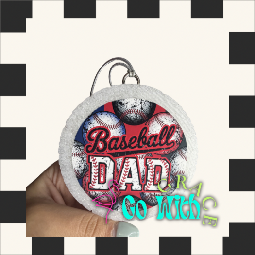 Cardstock Freshie: Baseball Dad | Scent: Black Rouge