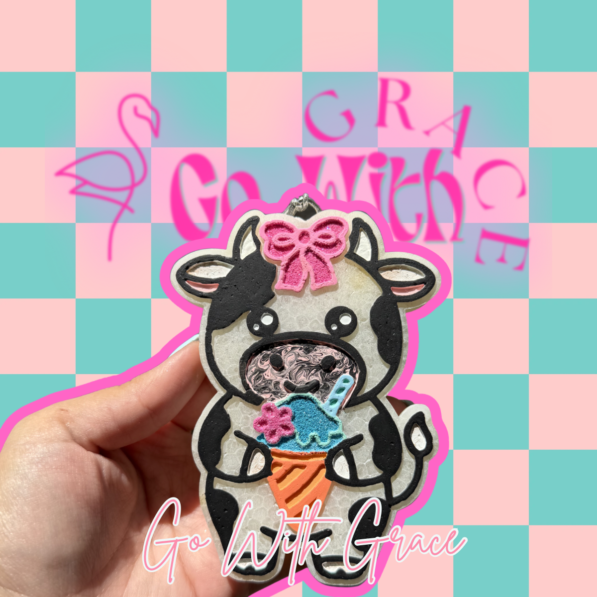 Snow Cone Cow Freshie