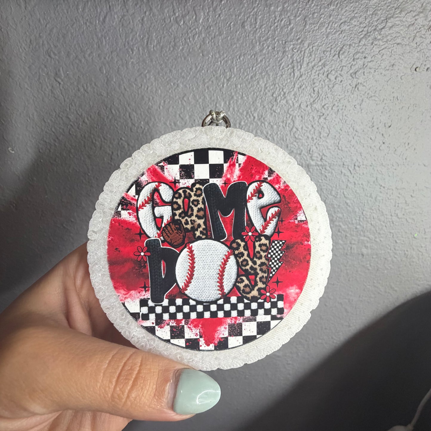 Cardstock Freshie: Baseball Game Day | Scent: Black Rouge