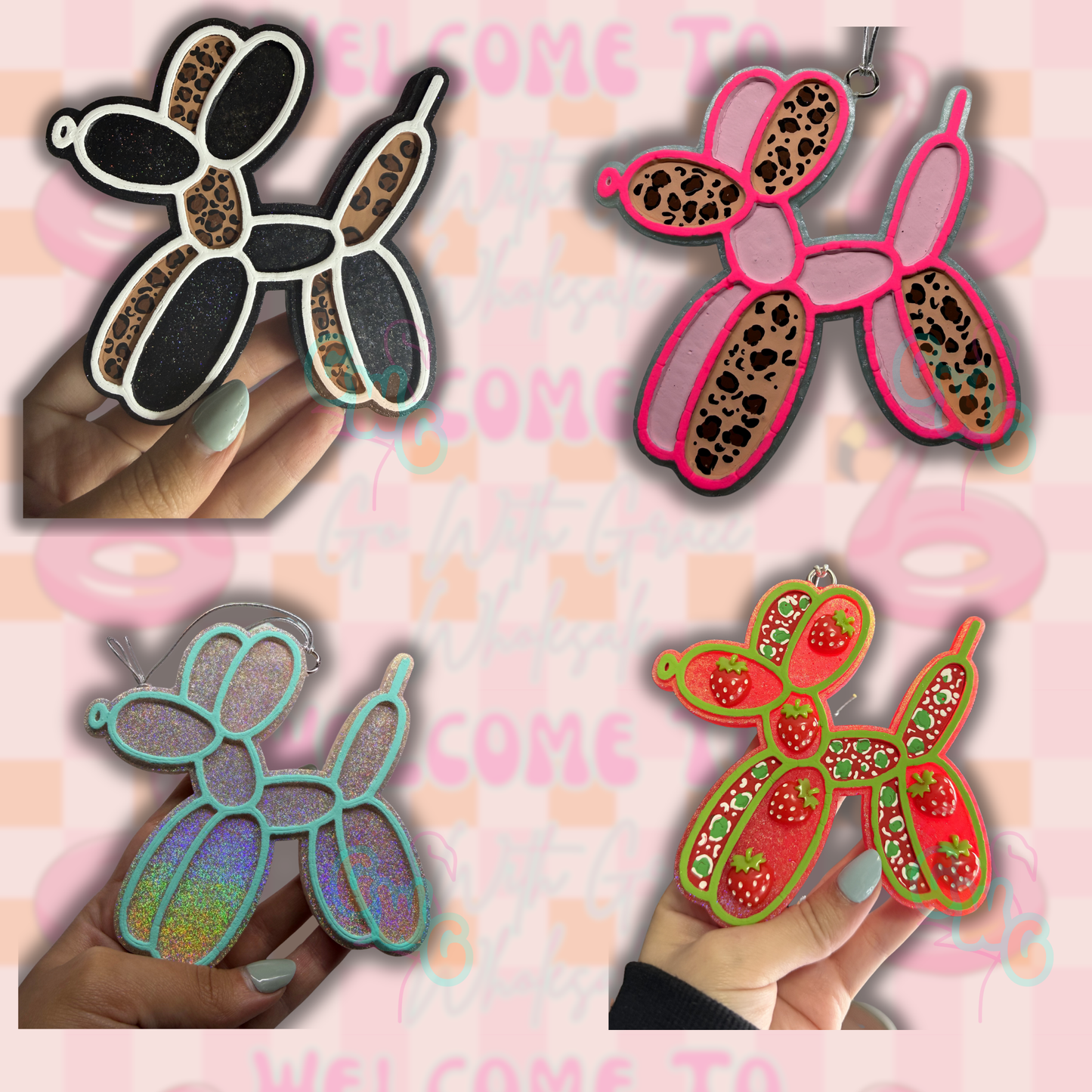Large Balloon Dog Freshie - 5 Pack