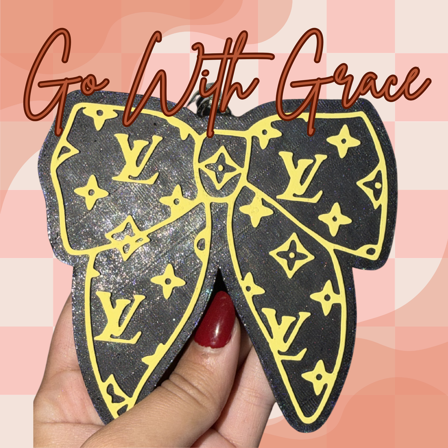 Boujee Girl Bow Freshie | Scent: Blueberry Lemon Bars