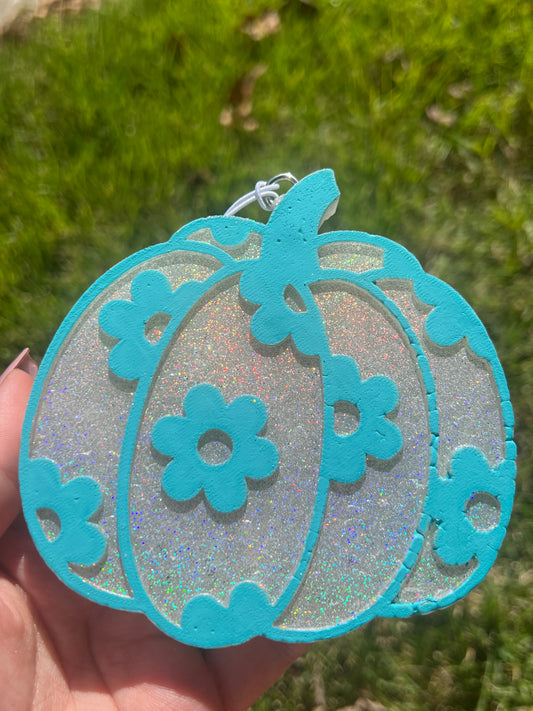 Custom Floral Pumpkin Freshie